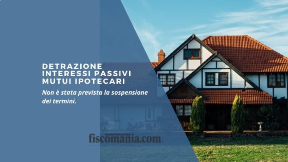 scaricare interessi passivi mutuo liquidit