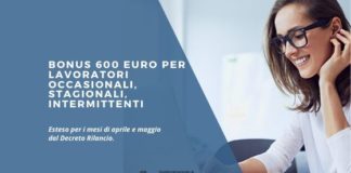 Bonus 600 euro per lavoratori occasionali