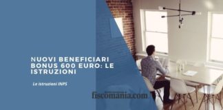 Nuovi beneficiari Bonus 600 euro