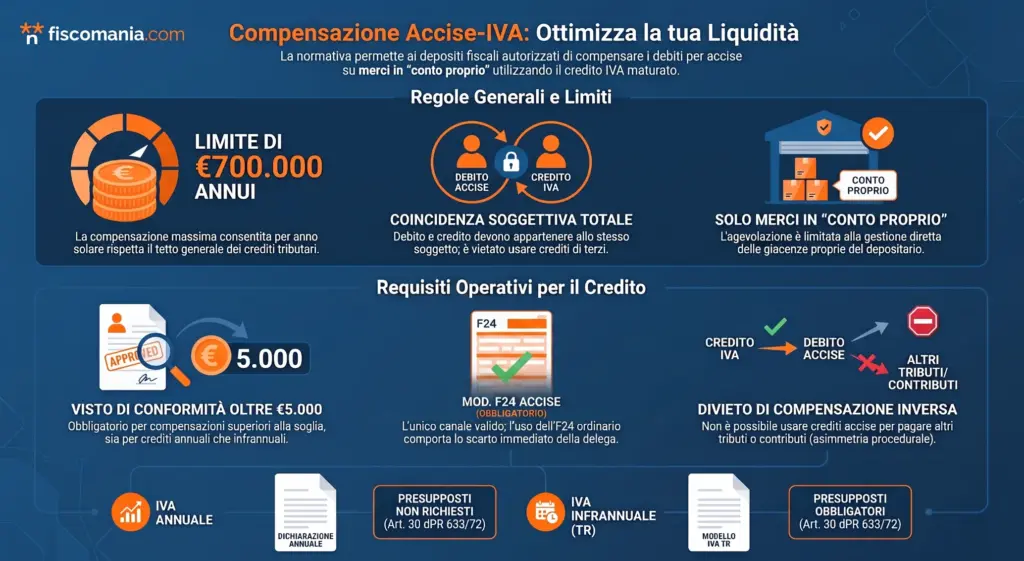 Compensazione-accise-con-credito-IVA-regole-deposito-fiscale-infografica