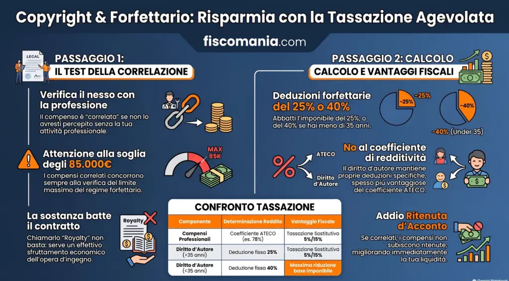 Diritto-d’autore-regime-forfettario-tassazione-dei-compensi-infografica