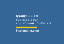 Quadro-RR-contributi-previdenziali-regime-forfettario