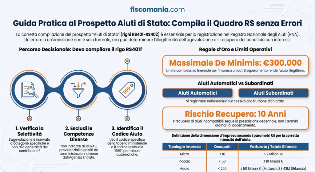 Aiuti-di-Stato-modello-Redditi-adempimenti-prospetto-RS401-infografica