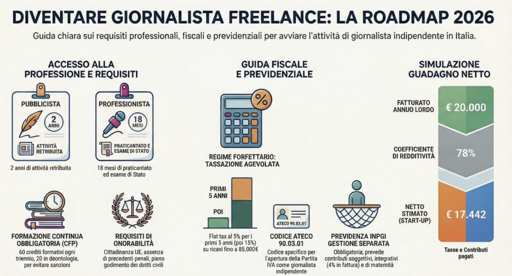 Diventare-giornalista-freelance-requisiti-INPGI-guida-fiscale-infografica