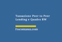 Tassazione Peer to Peer Lending 2026 e Quadro RW Peer-to-peer-lending-tassazione-prestiti-personali-guida
