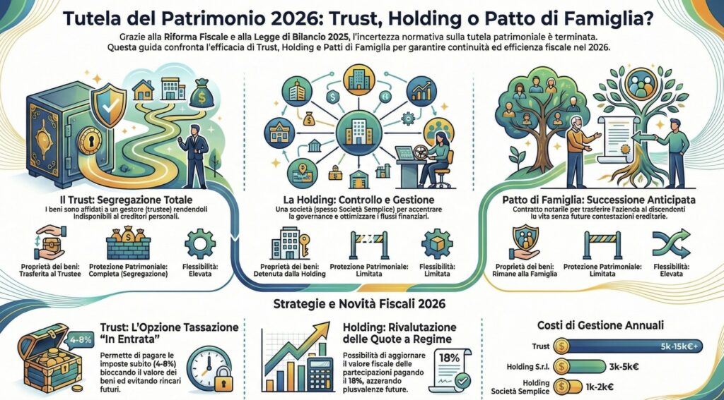 Tutela-patrimonio-familiare-trust-holding-patto-di-famiglia-infografica
