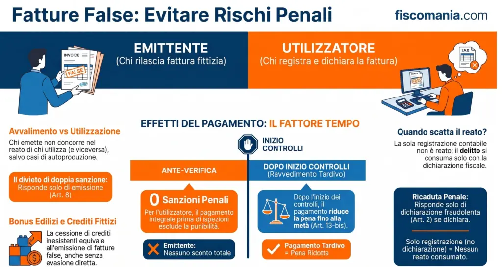 Reato-di-fatture-false-confini-penali-emissione-utilizzo-concorso-infografica