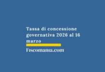 Tassa di concessione governativa 2026 al 16 marzo tassa-concessione-governativa