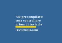 730-precompilato-cosa-controllare