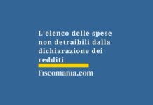 elenco-spese-non-detraibili-dichiarazione
