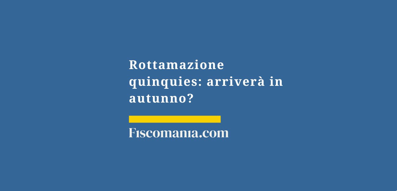Rottamazione quinquies: arriverà in autunno?