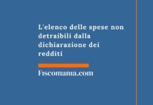 L’elenco delle spese non detraibili dalla dichiarazione dei redditi spese-non-detraibili