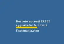decreto-acconti-irpef-approvato