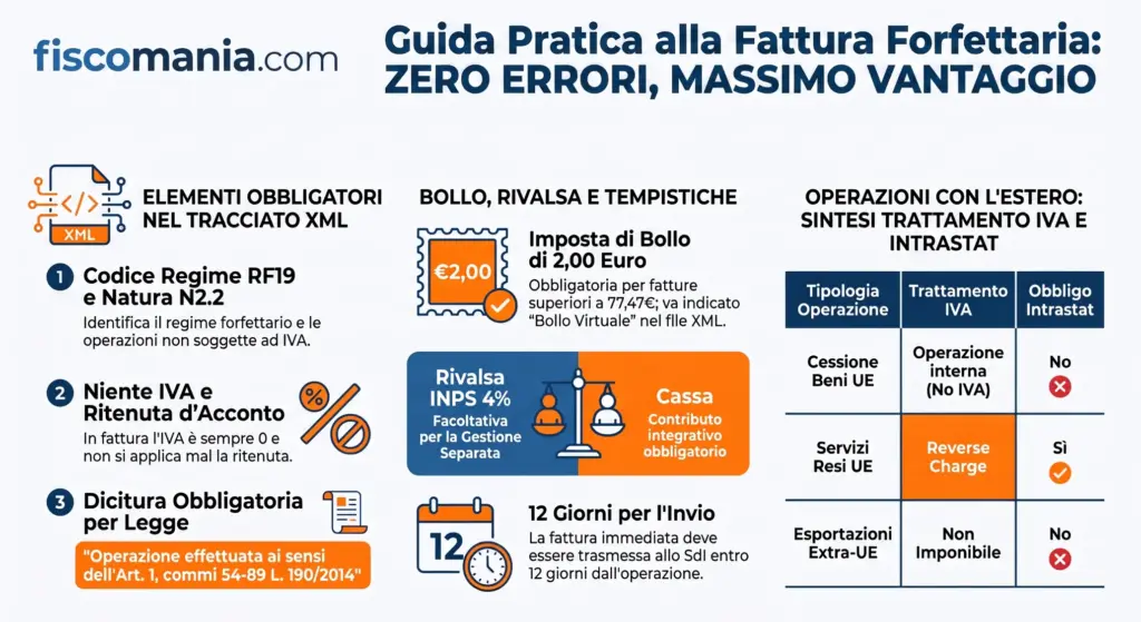Compilazione-della-fattura-regime-forfettario-infografica