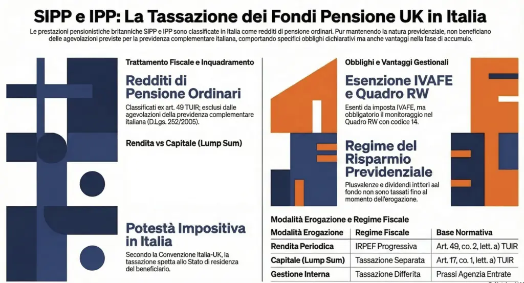 SIPP-IPP-fondi-pensione-regno-unito-tassazione-italia-guida-infografica