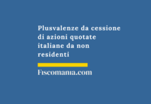 Plusvalenze-cessione-azioni-quotate-italiane-non-residenti