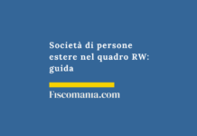 Società-persone-estere-compilazione-quadro-RW