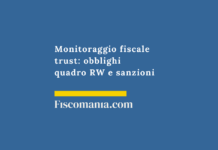 Monitoraggio-fiscale-trust-obblighi-quadro-RW-sanzioni