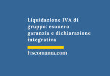 Liquidazione-IVA-gruppo-esonero-garanzia-dichiarazione-integrativa