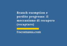 Branch exemption e perdite pregresse: il meccanismo di recupero (recapture) Branch-exemption-perdite-pregresse-meccanismo-recupero-recapture