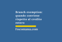 Branch exemption: quando conviene rispetto al credito estero Branch-exemption-quando-conviene-rispetto-credito-estero