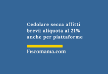Cedolare secca affitti brevi: aliquota al 21% anche per piattaforme Cedolare-secca-affitti-brevi-aliquota-21%-anche-per-piattaforme