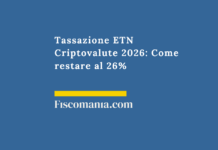 ETN Criptovalute: tassazione al 26% vs possesso diretto al 33% (2026) Tassazione-ETN-Criptovalute-come-restare-al-26%