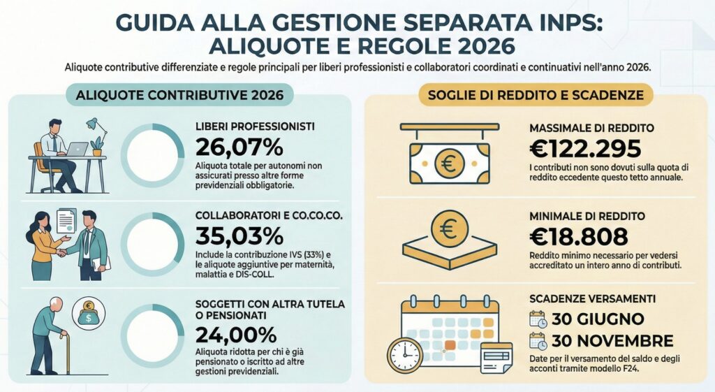 Gestione-separata-INPS-aliquote-regole-infografica