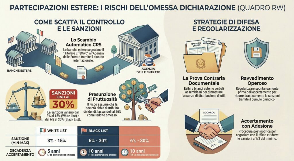 Partecipazioni-estere-non-dichiarate-rischi-accertamento-come-difendersi-sanzioni-infografica