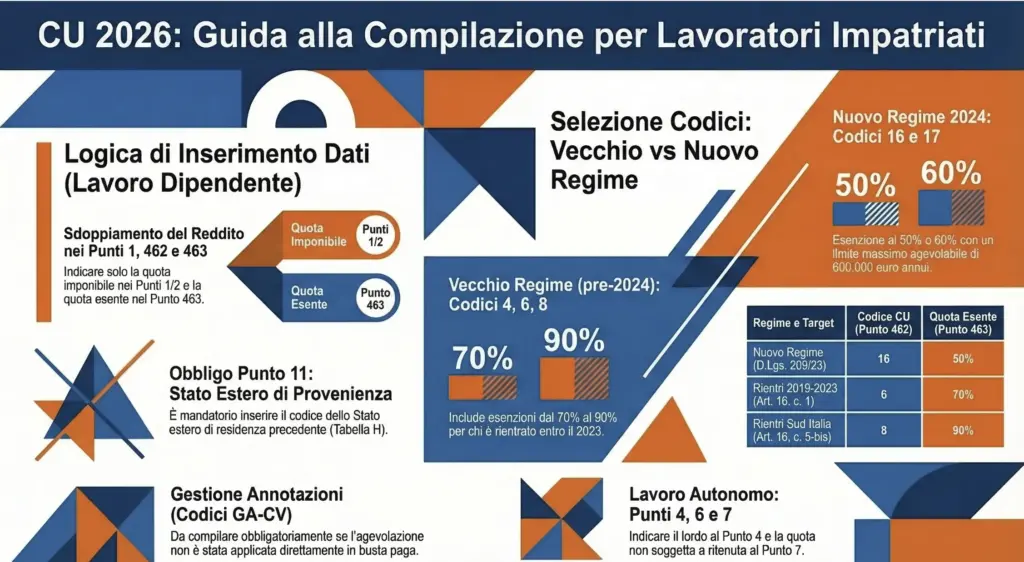 Certificazione-Unica-lavoratori-impatriati-codici-istruzioni-compilazione-infografica