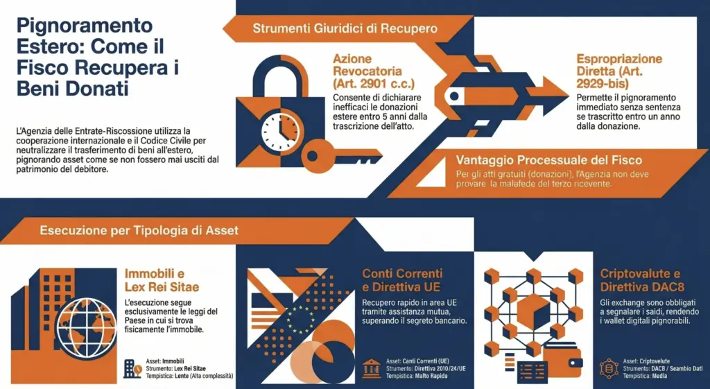 Pignoramento-estero-quando-Agenzia-Entrate-aggredire-beni-donati-infografica