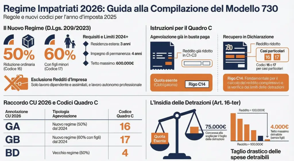 Regime-impatriati-Modello-730-istruzioni-codici-novità-infografica