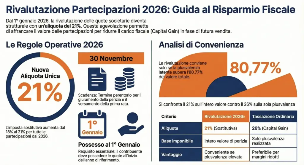 Rivalutazione-partecipazioni-societarie-imposta-sostitutiva-guida-infografica