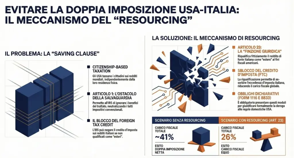 Saving-clause-resourcing-evitare-doppia-imposizione-US-Citizens-infografica