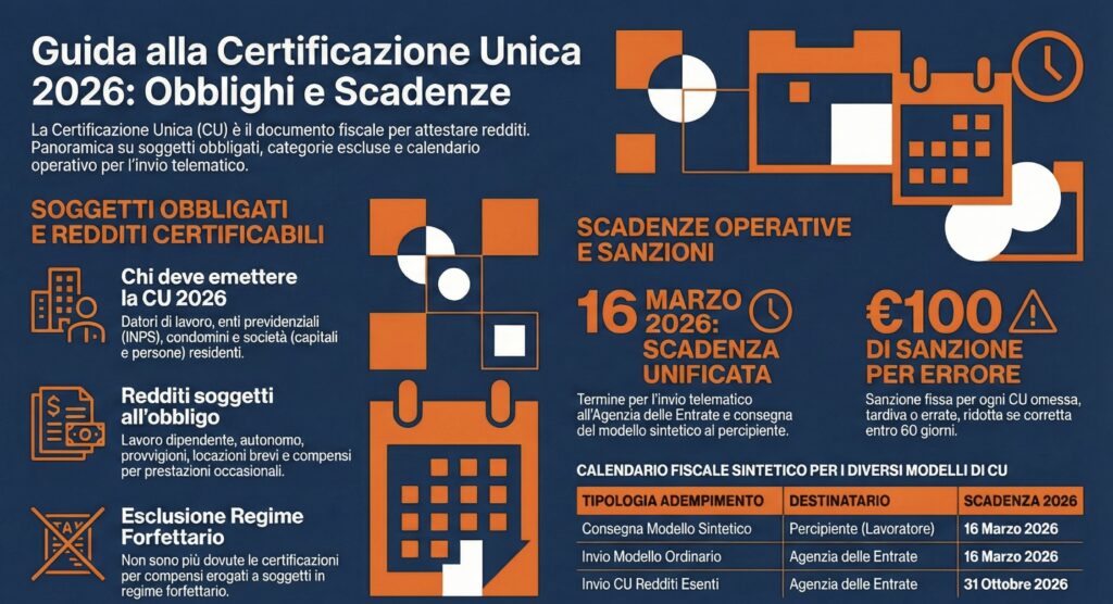Soggetti-obbligati-Certificazione-Unica-regole-scadenze-infografica