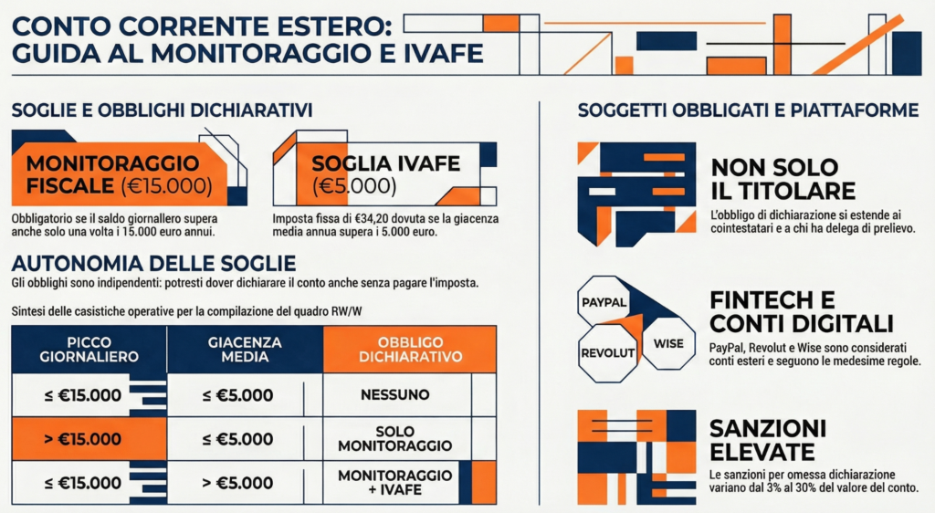 Conto-corrente-estero-quadro-rw-compilazione-quadro-rw-sanzioni-cointestato-delega-infografica