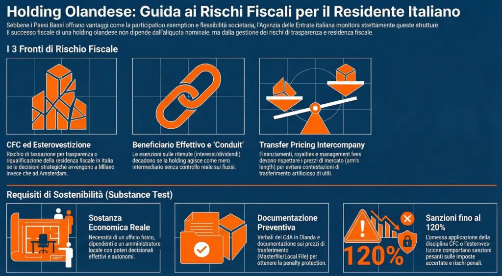 Holding-olandese-rischi-fiscali-residente-italiano-infografica