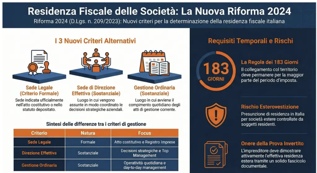 Residenza-fiscale-società-art-73-TUIR-nuovi-criteri-esempi-rischi-infografica