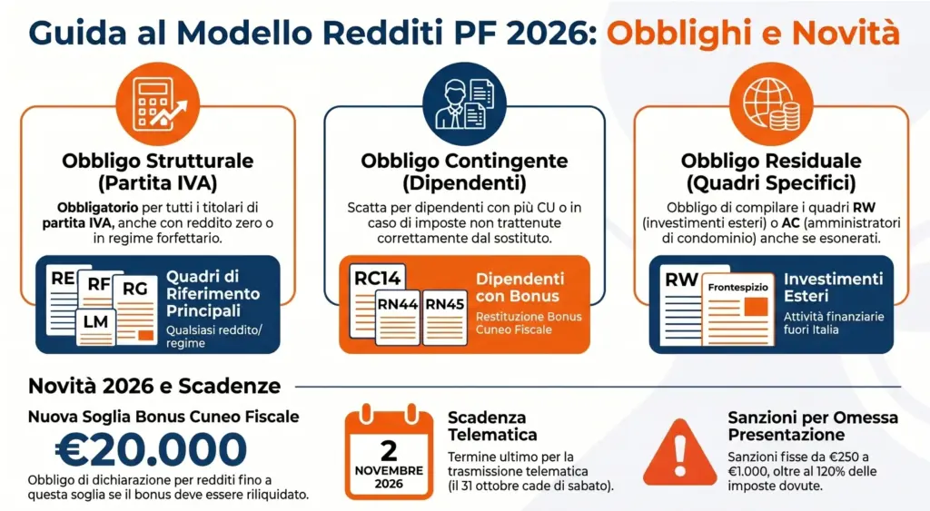 Chi-deve-presentare-Modello-Redditi-PF-obbligati-casi-particolari-novità-infografica