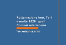 Rottamazione Imu, Tari e multe 2026: quali Comuni aderiscono rottamazione-imu-tari-multe