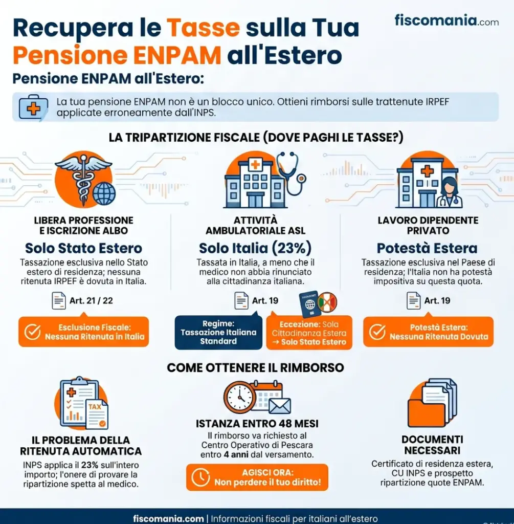 Pensione-ENPAM-medici-residenti-estero-come-funziona-tassazione-infografica
