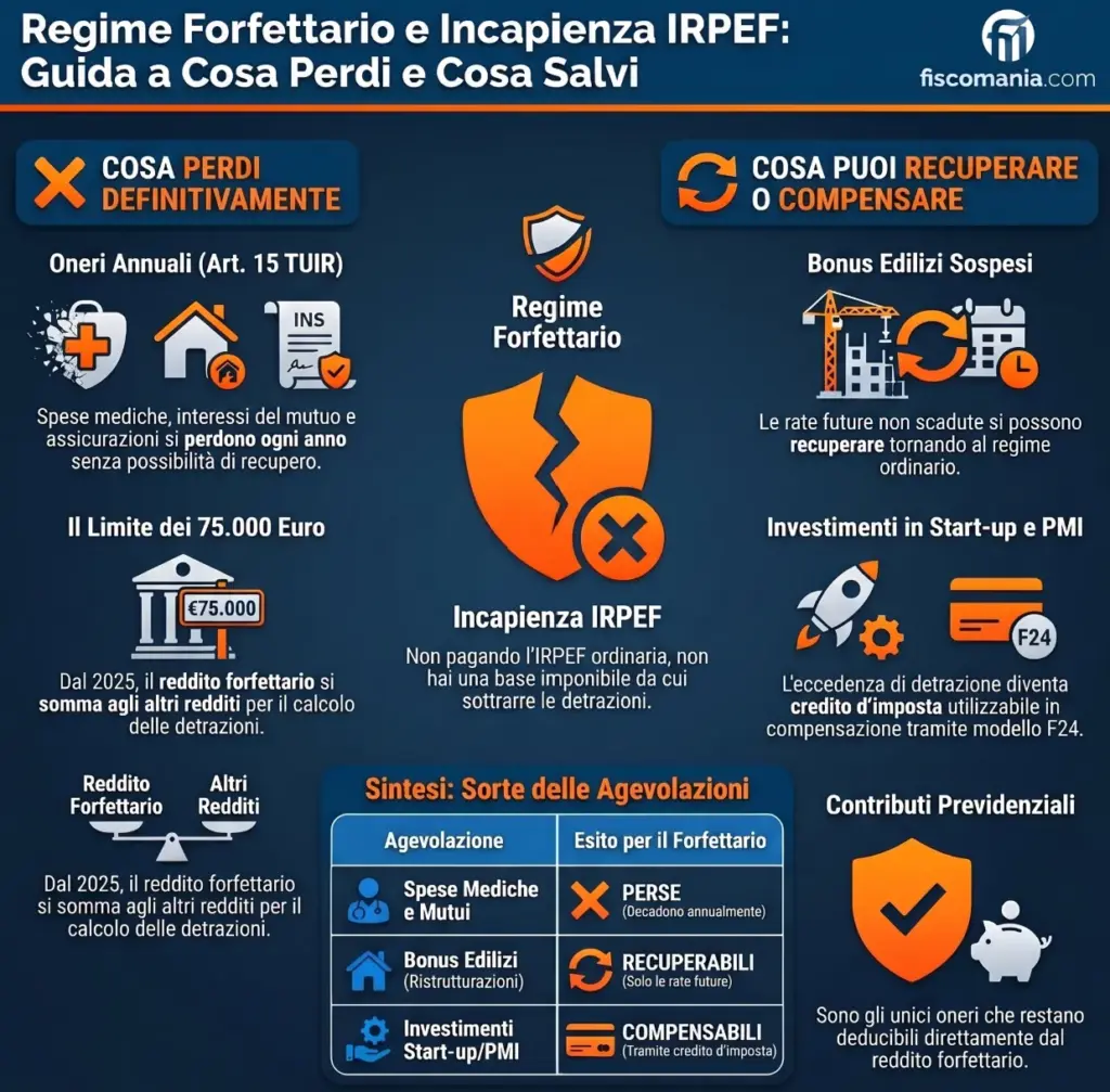 Regime-forfettario-incapienza-IRPEF-cosa-perdi-infografica