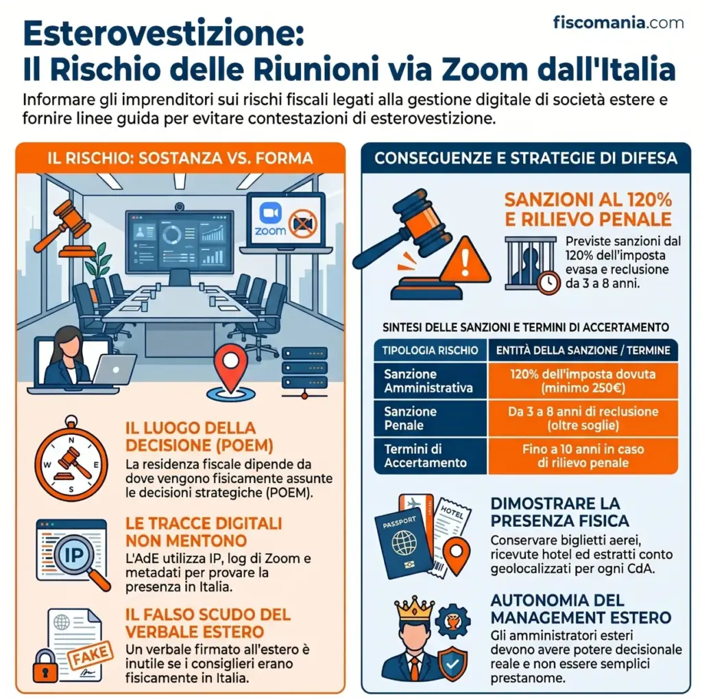 Riunioni-del-CdA-via-Zoom-dall'Italia-rischio-residenza-fiscale-società-estera-infografica