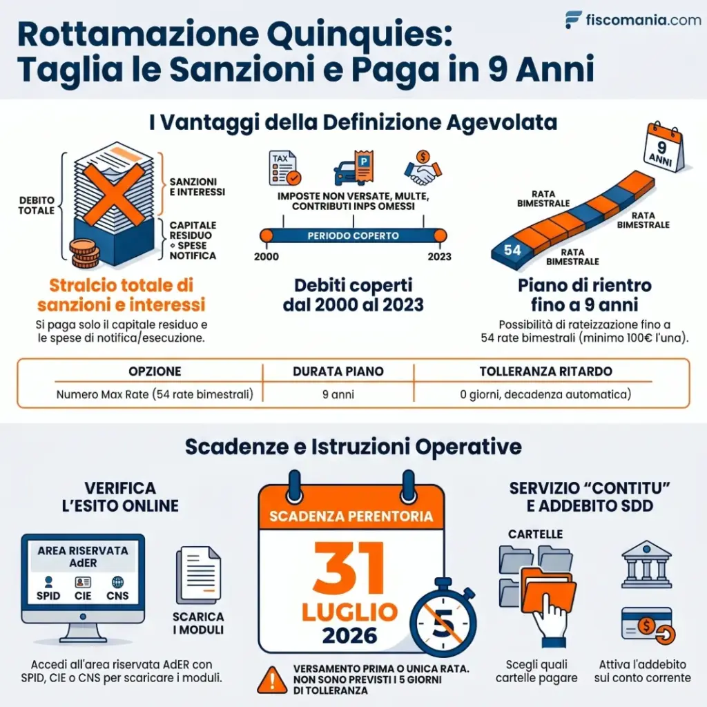Rottamazione-quinquies-come-verificare-importi-scadenze-infografica