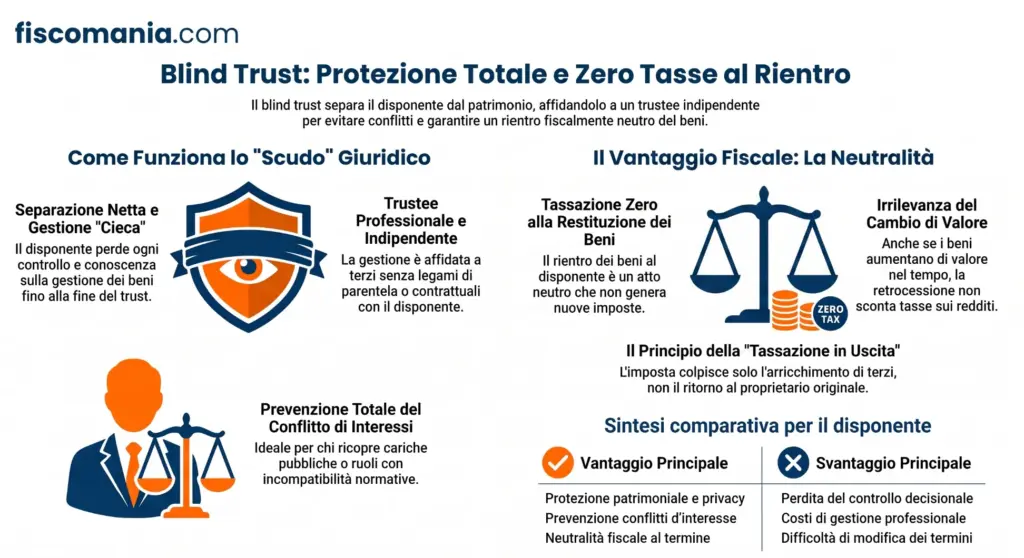Guida-blind-trust-finalità-gestione-patrimonio-tassazione-infografica