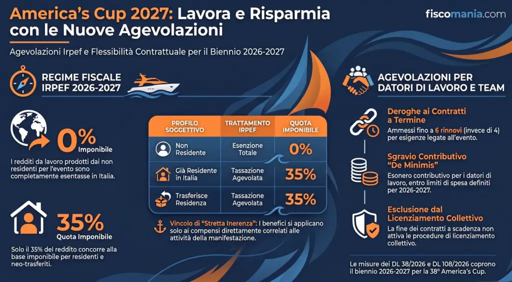 Irpef-assunzioni-agevolazioni-lavoro-America's-Cup-residenti-non-residenti-contratti-termine-infografica