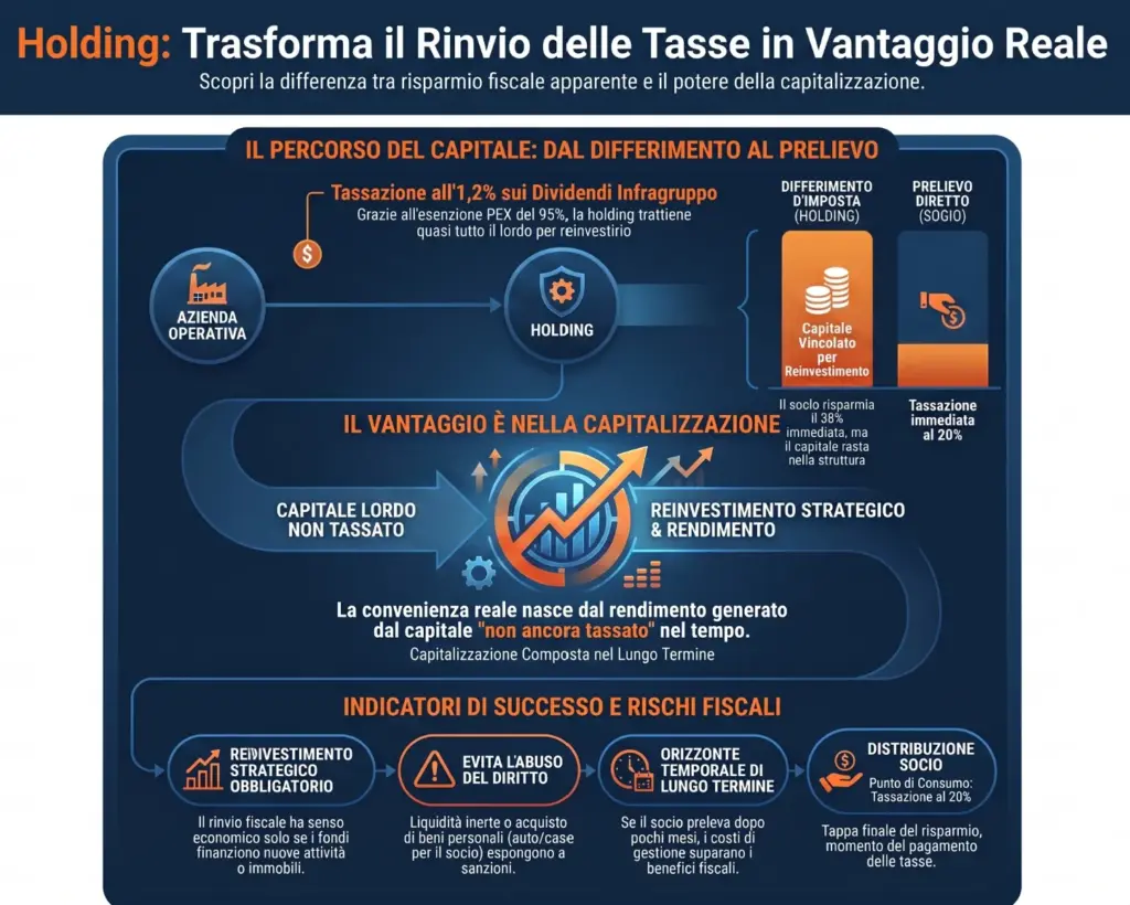 Holding-e-risparmio-fiscale-differimento-d'imposta-o-vantaggio-reale-infografica