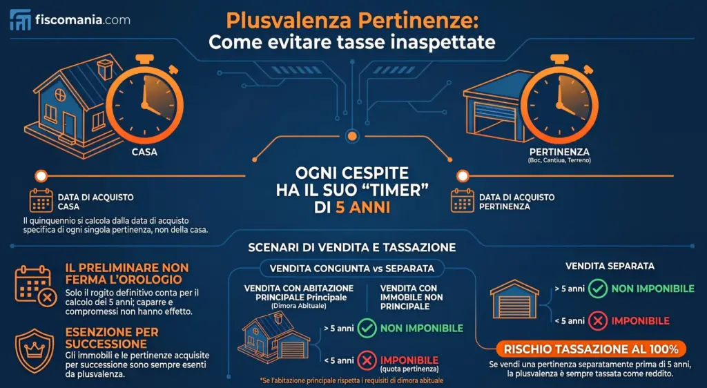 Plusvalenza-da-cessione-pertinenze-acquistate-tempi-diversi-da-immobile-principale-infografica
