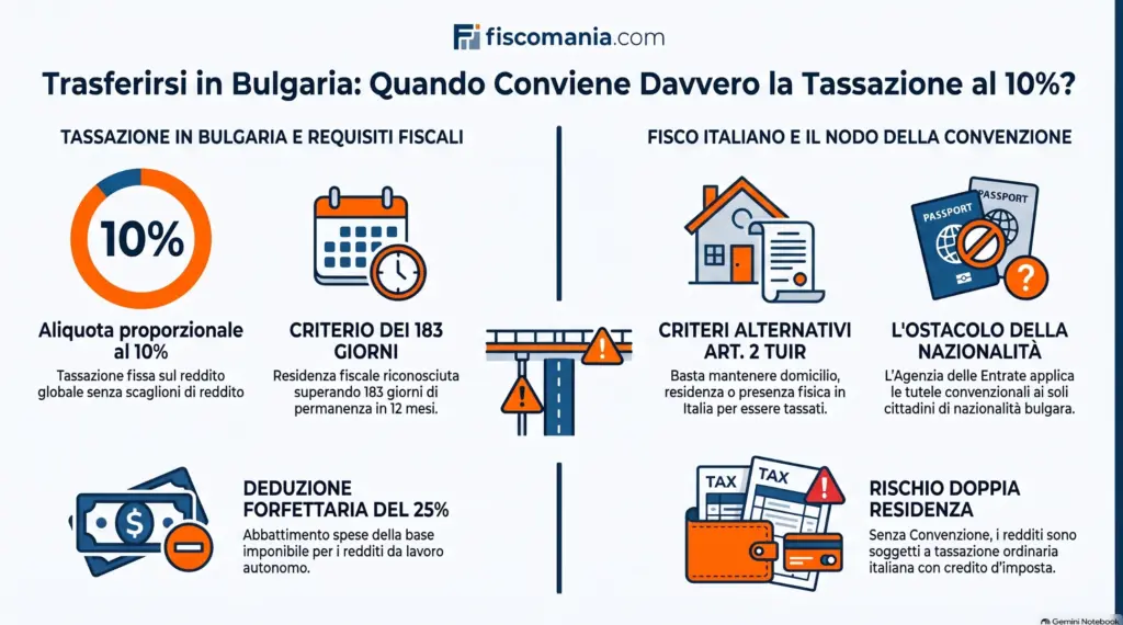 Trasferirsi-in-Bulgaria-tassazione-residenza-fiscale-limiti-Convenzione-Italia-infografica