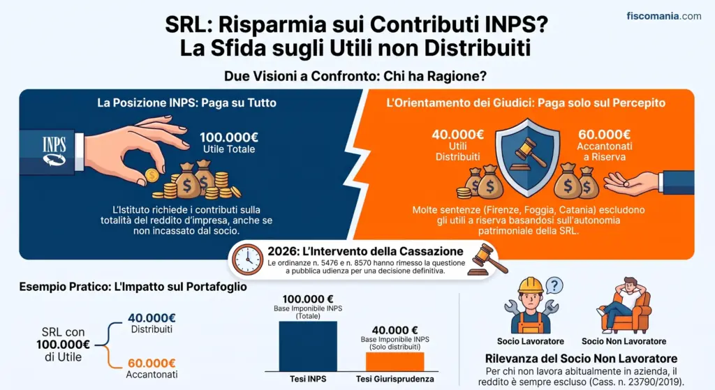 Utili-non-distribuiti-SRL-contributi-INPS-socio-lavoratore-infografica